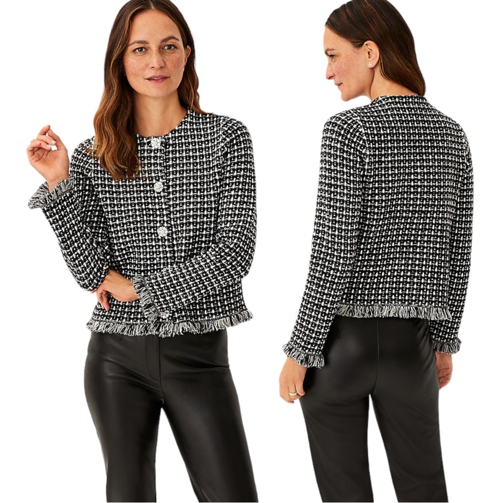 Ann Taylor Size Small Textured Stitch Sweater Jacket MSRP $149